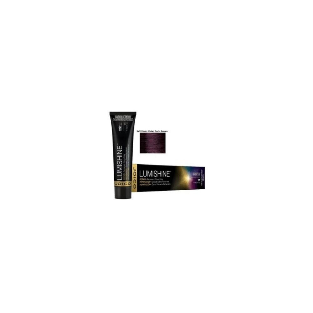 Crème colorante pour cheveux Lumishine 3VV Violet Violet Brun foncé