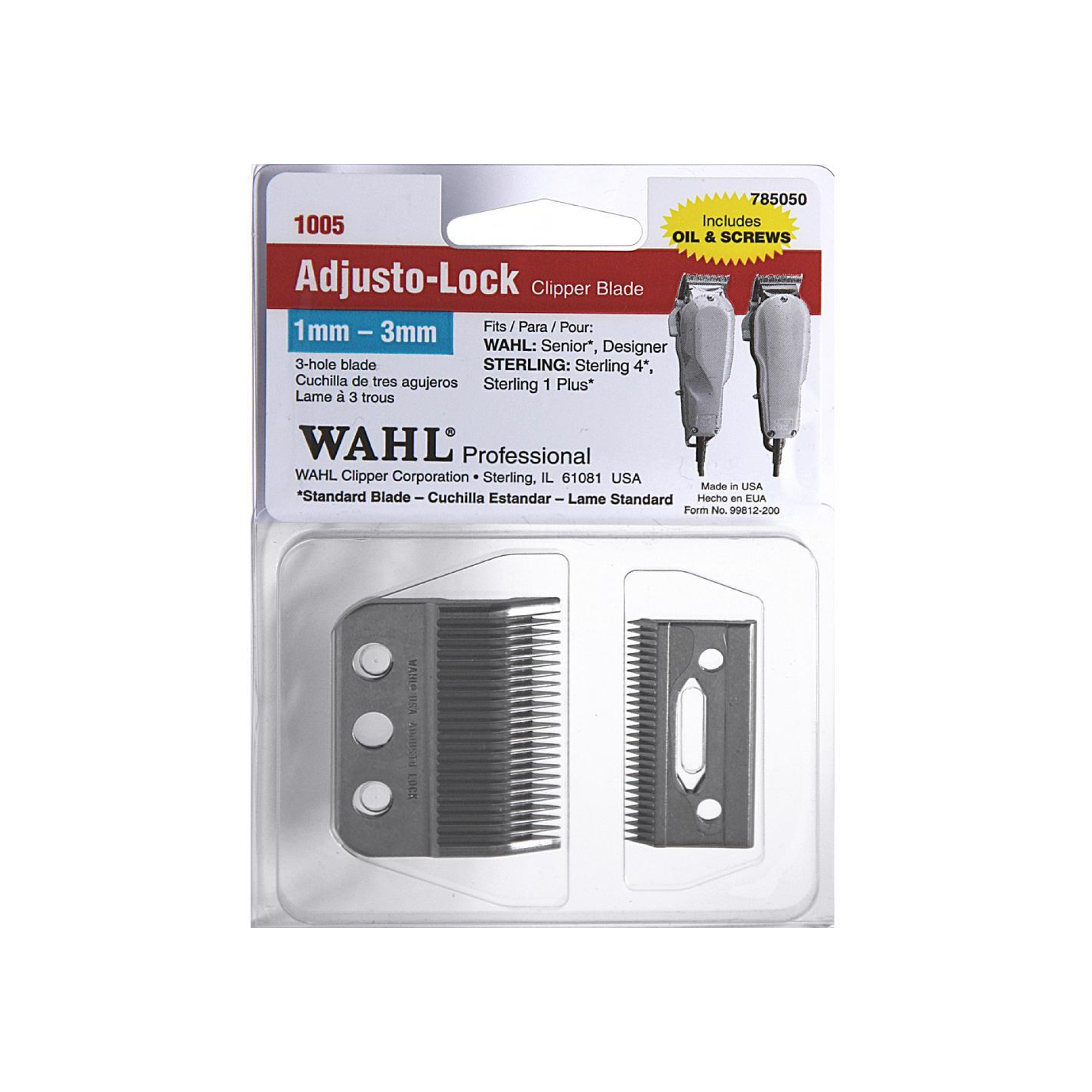 3-Hole Adjusto-Lock clipper blade item #1005