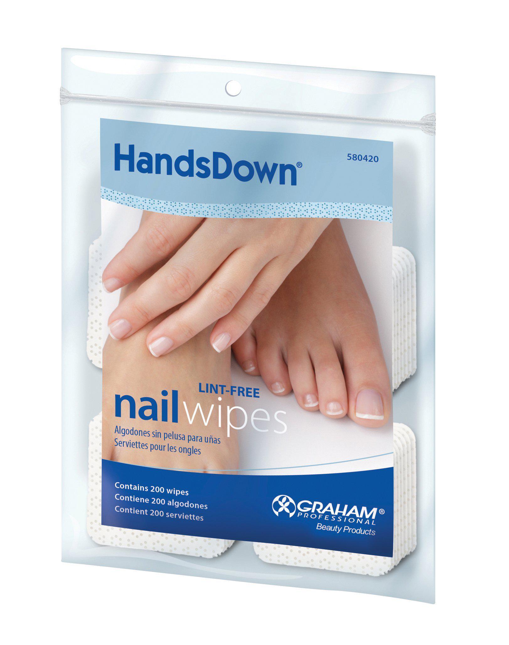 Handsdown Nail Wipes Squares