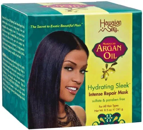 Hawaiian Silky Argan Oil Hydrating Sleek Intense Repair Mask 8.5oz