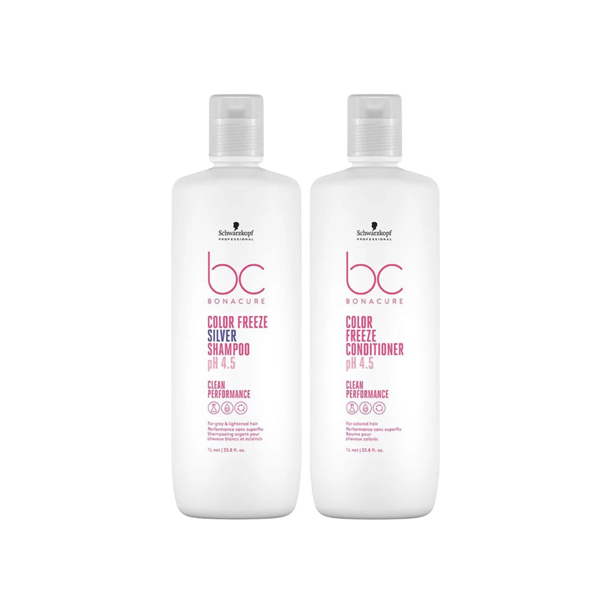 Bonacure Color Freeze Silver Shampoo conditioner duo