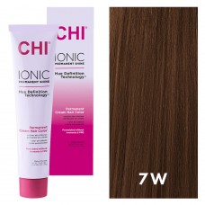 Coloration capillaire blond foncé chaud Ionic 7W