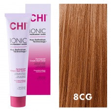 Coloration capillaire blond doré cuivré moyen ionique 8CG