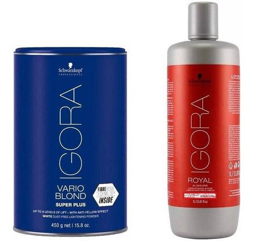 Igora Vario Blond Super Plus Bleaching Powder + Igora Developer (10, 20, 30 or 40 Volume