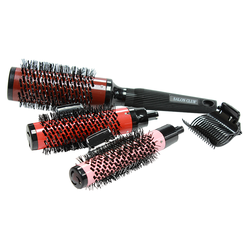 Salon Club Freestyle Removable Barrel Brush Set(Barrel 25MM,32MM,43MM