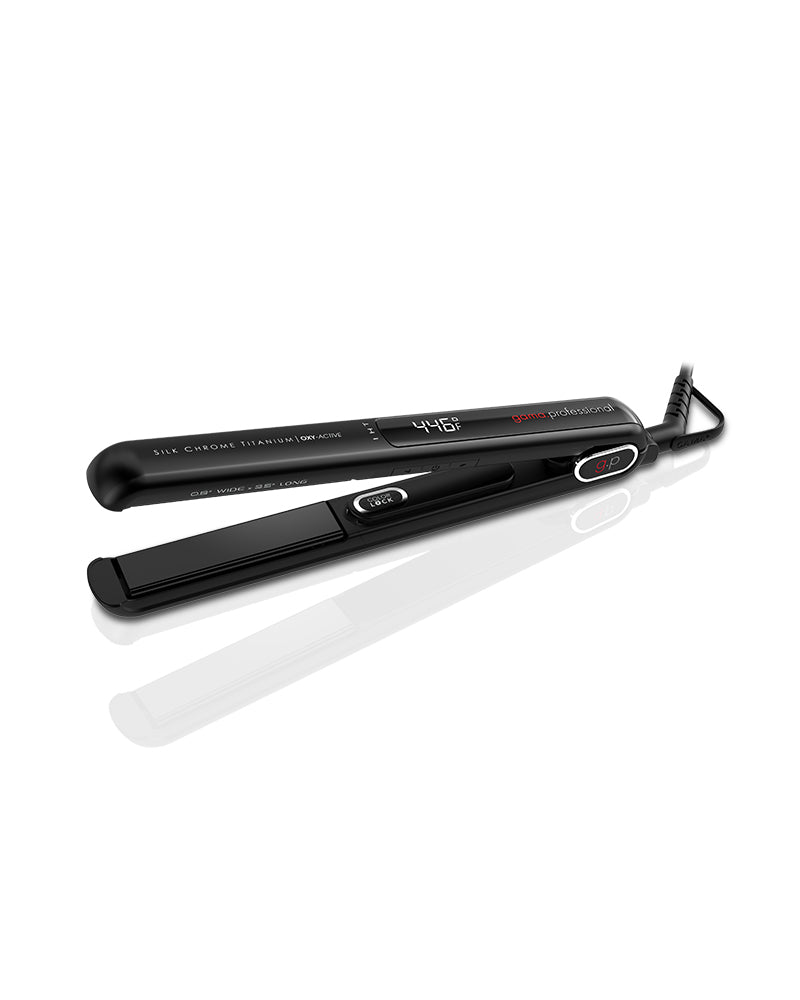 G-Evo Silk Chrome Titanium Flat Iron 1''