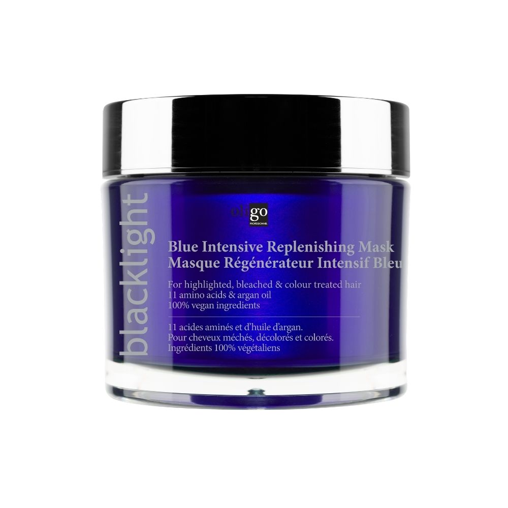 Masque de régénération bleu intense à la lumière noire