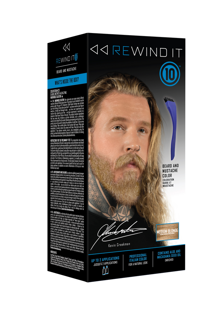 Coloration de barbe en blond moyen