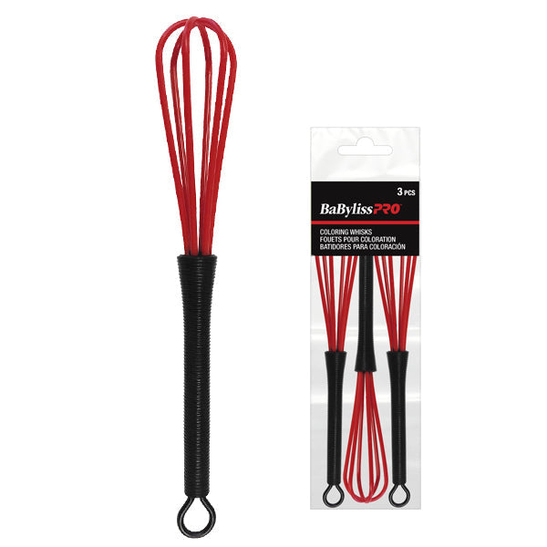 Round Red & Black Whisks #BESWHISK1UCC - BOX OF 3