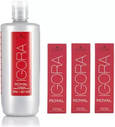 Igora Royal color 6-00 (3 tube) + Igora Oil Developer 6% 20 Volume