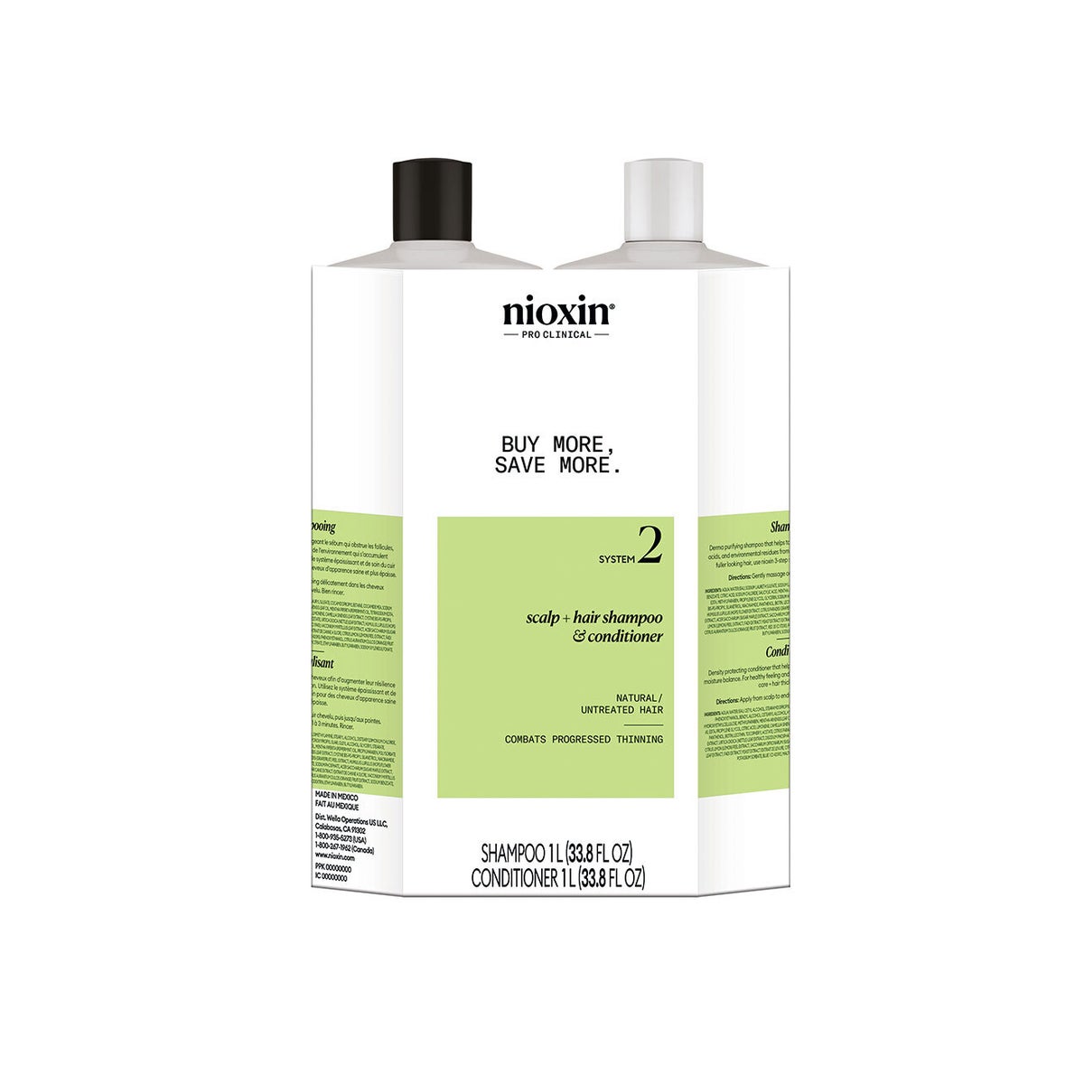 Shampooing et revitalisant Scalp Hair 2 Duo