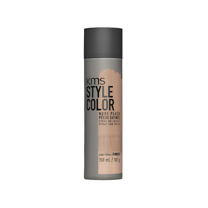 Spray couleur pêche satiné pour coiffure