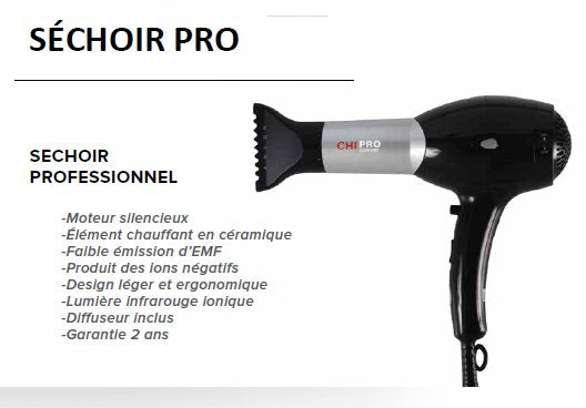 Sèche-cheveux professionnel Pro Ionic